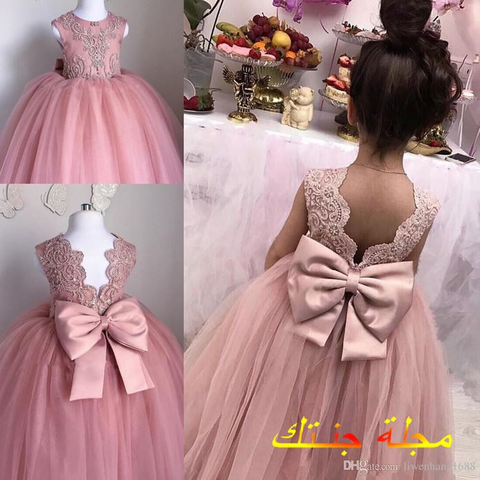 فستان سواريه للاطفال بتصميم رائع