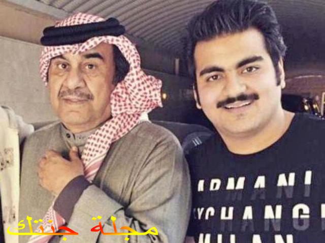 الفنان عبد الله عبد الرضا مع جده الفنان الراحل عبد الحسين عبد الرضا